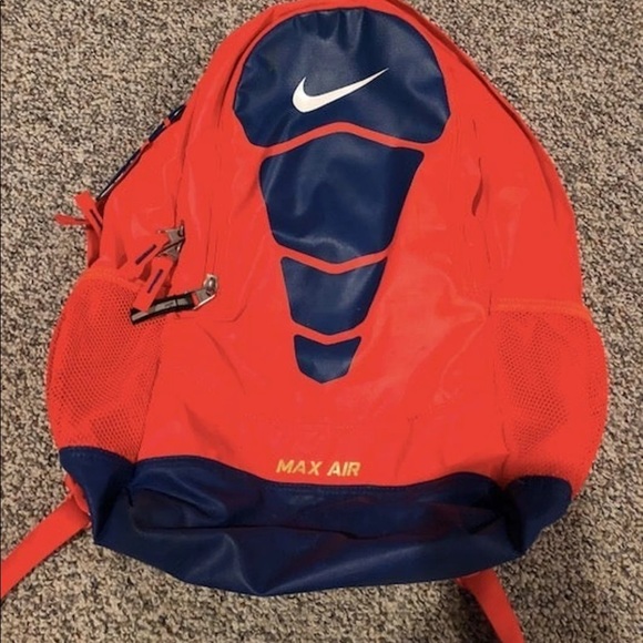 nike air backpack orange